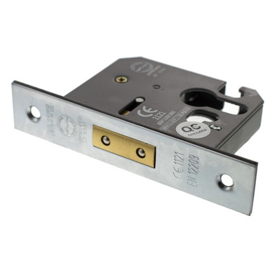 Atlantic Euro Cylinder Mortice Deadlock (2.5 Inch OR 3 Inch), Satin Chrome - ALKDEADE25SC 64mm (2.5 INCH) SATIN CHROME