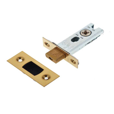 Frelan Hardware Heavy Duty Tubular Deadbolts (2.5, 3 OR 4 Inch), PVD Stainless Brass - JL-HDB64PVD 64mm (2.5 INCH) - PVD STAINLESS BRASS