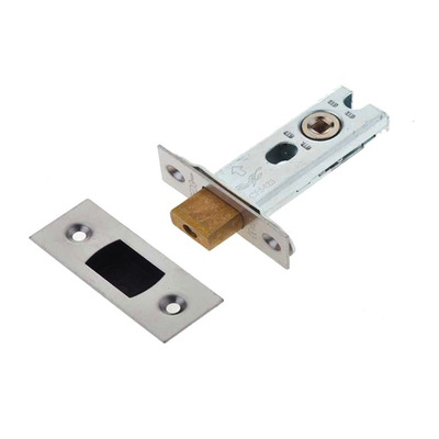 Frelan Hardware Heavy Duty Tubular Deadbolts (2.5, 3 OR 4 Inch), Satin Stainless Steel - JL-HDB64SS 76mm (3 INCH) - SATIN STAINLESS STEEL