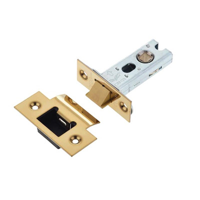 Frelan Hardware Heavy Duty Tubular Latches (2.5, 3 OR 4 Inch), PVD Stainless Brass - JL-HDT64PVD 64mm (2.5 INCH) - PVD STAINLESS BRASS