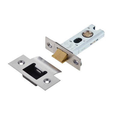Frelan Hardware Heavy Duty Tubular Latches (2.5, 3 OR 4 Inch), Satin Stainless Steel - JL-HDT64SS 76mm (3 INCH) - SATIN STAINLESS STEEL