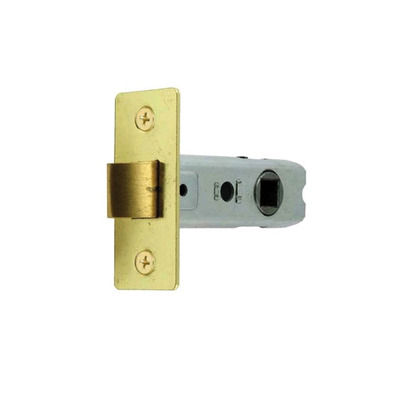 Frelan Hardware Standard  2.5 Inch OR 3 Inch Tubular Latches (Bolt Through), Electro Brass - JL122EB 64mm (2.5 INCH) - ELECTRO BRASS