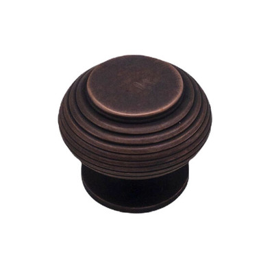 Spira Brass Beehive Cupboard Door Knob (32mm OR 40mm), Aged Bronze - SB2301ABZ AGED BRONZE - 32mm