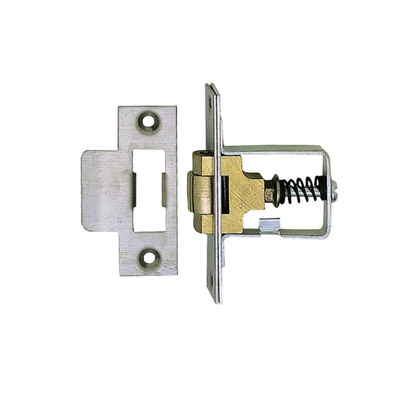 Frelan Hardware Heavy Duty Rollerbolt Catch, Satin Stainless Steel - JL8091SS STAINLESS STEEL
