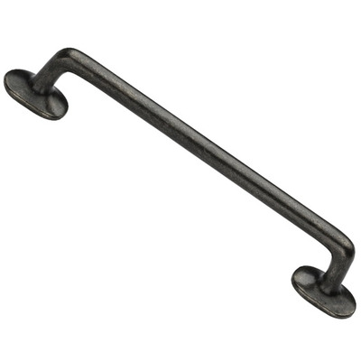 M Marcus Traditional Cabinet Pull Handle (96mm, 128mm, 160mm OR 192mm C/C), White Rustic Solid Bronze - WM376 PEWTER PATINA ON WHITE BRONZE - 96mm c/c