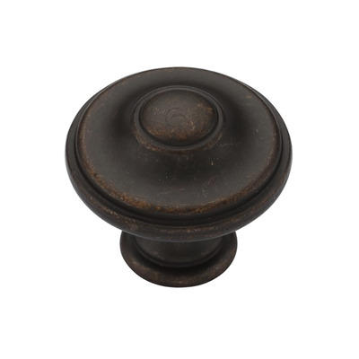 Heritage Brass Round Domed Cabinet Knob (30mm OR 35mm), Matt Bronze - TK4408-030-LBN MATT BRONZE - 30mm