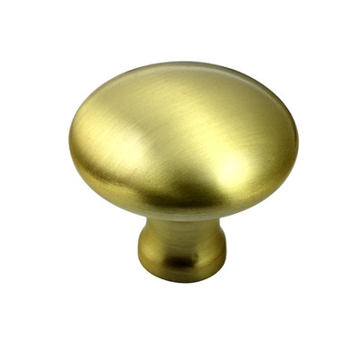 Prima Bun Cupboard Door Knobs (32mm Or 38mm), Satin Brass - SB2007 SATIN BRASS - 32mm