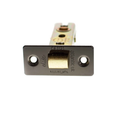 Atlantic Hardware 2.5 OR 3 Inch Tubular Latches (Bolt Through), Black Nickel - ALCE25BN 76mm (3 INCH) BLACK NICKEL