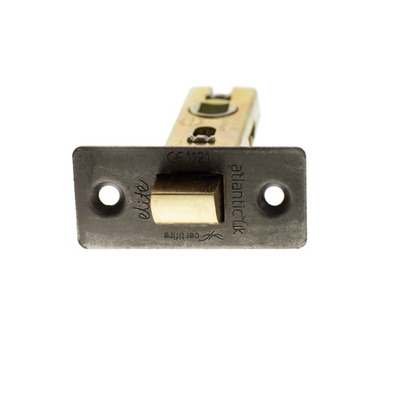 Atlantic Hardware 2.5 OR 3 Inch Tubular Latches (Bolt Through), Distressed Silver - ALCE25DS 64mm (2.5 INCH) DISTRESSED SILVER