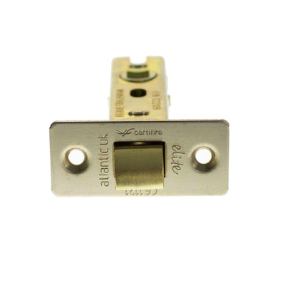 Atlantic Hardware 2.5 OR 3 Inch Tubular Latches (Bolt Through), Satin Nickel - ALCE25SN 64mm (2.5 INCH) SATIN NICKEL