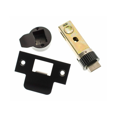 Atlantic Hardware Smartlatch 3 Inch Passage Tubular Latches (Bolt Through), Matt Black Finish - ASL3MB SMARTLATCH 76mm (3 INCH) MATT BLACK FINISH