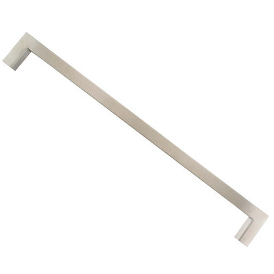 Atlantic Hardware Stainless Steel Commercial 19mm Diameter Mitred Pull Handle, Satin Stainless Steel - APH45019SQSSS SATIN STAINLESS STEEL - 450mm x 19mm