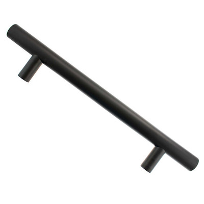 Atlantic Hardware Stainless Steel Commercial 32mm Diameter T Bar Pull Handle, Matt Black - APH45032TBARMB MATT BLACK - 1200mm x 32mm