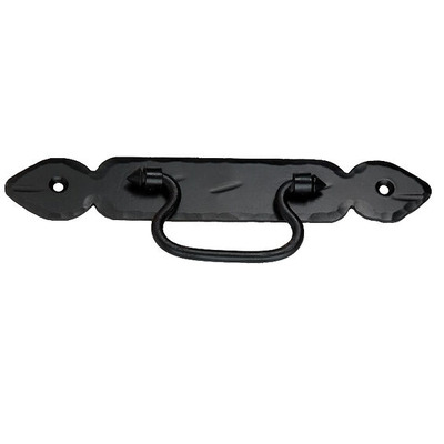 Spira Brass Petal Cabinet Ring Drop Pull (175mm Length), Black Antique - FC254 BLACK ANTIQUE