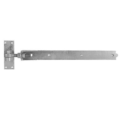 Spira Brass Adjustable Hook And Band Hinge (Various Sizes), Hot Steel Galvanised - 7191 (sold in singles) HOT STEEL GALVANISED - 12 INCH (300mm)