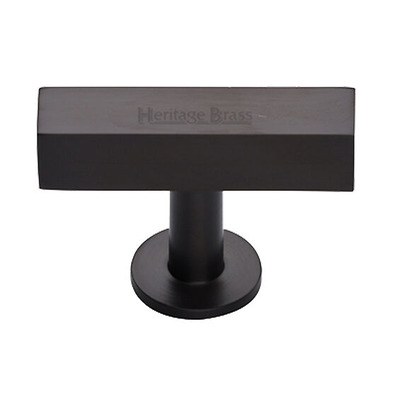 Heritage Brass Symmetrical Square Cabinet Knob (44mm x 11mm), Matt Bronze - C4765-MB MATT BRONZE - 44mm x 11mm