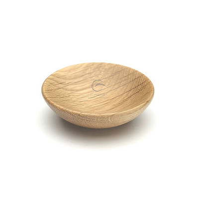 Heritage Brass Wooden Cabinet Knob Bowl Design (65mm Diameter), Oak Finish - W4328-65-OAK OAK FINISH - 65mm