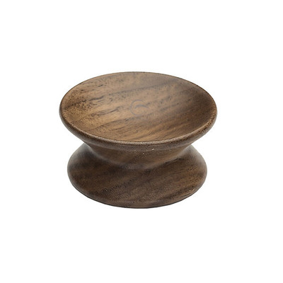 Heritage Brass Wooden Cabinet Knob Yo-Yo Design (55mm Diameter), Walnut Finish - W4415-55-WAL WALNUT FINISH - 55mm