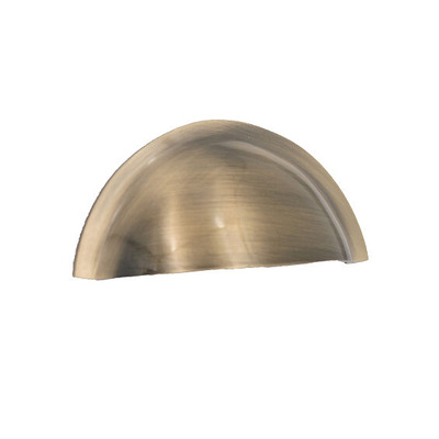 Spira Brass Cupboard Cup Handle (65mm C/C), Antique Brass - SB2308ANT ANTIQUE BRASS
