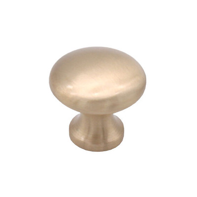 Spira Brass Mushroom Cupboard Door Knob (25mm, 32mm OR 38mm), Satin Brass - SB2329SB SATIN BRASS - 32mm