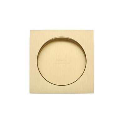 Heritage Brass Square Sliding Door Flush Pulls, Satin Brass - SQ2327-SB (sold in pairs) SATIN BRASS