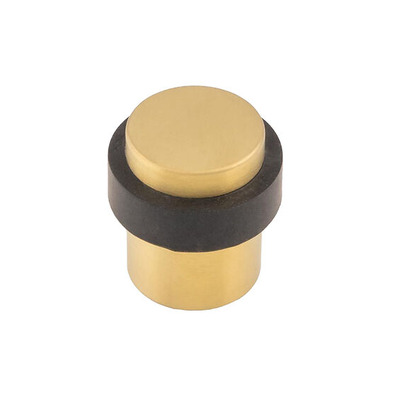 Eurospec Floor Mounted Door Stop, Satin PVD Stainless Brass - DSF1030SPVD SATIN PVD
