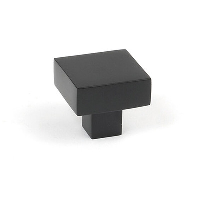 From The Anvil Albers Cabinet Knob (25mm x 25mm, 30mm x 30mm OR 35mm x 35mm), Matt Black - 50732 MATT BLACK - 25mm x 25mm