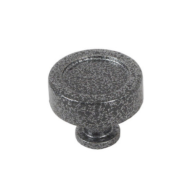 Stonebridge Taunton Iron Cabinet Knob (30mm OR 40mm), Armor Coat Forged Steel - NFS1092 ARMOR COAT FORGED STEEL - 40mm