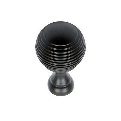 Prima Queen Anne Reeded Solid Cupboard Knobs Without Rose (32mm Or 38mm), Matt Black - MB2039A MATT BLACK - 38mm