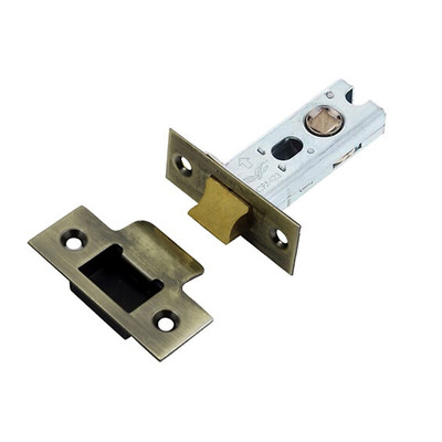 Frelan Hardware Heavy Duty Tubular Latches (2.5, 3 OR 4 Inch), Antique Brass - JL-HDT64AB (4 INCH) - ANTIQUE BRASS
