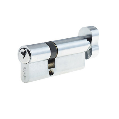 Frelan Hardware Euro Profile 5 Pin Offset Cylinders & Turn (Various Sizes), Polished Chrome - JL-3050EPCTPC 30mm/50mm - POLISHED CHROME