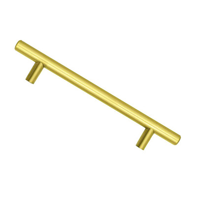 Zoo Hardware Top Drawer Fittings T Bar Cabinet Handle (Multiple Sizes), Brushed Gold - TDFPT-96-156BG BRUSHED GOLD - 256mm c/c