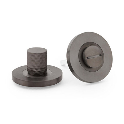 Alexander & Wilks Knurled Bathroom Turn & Release, Dark Bronze PVD - AW790DBZPVD DARK BRONZE PVD