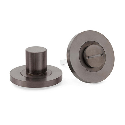 Alexander & Wilks Reeded Bathroom Turn & Release, Dark Bronze PVD - AW792DBZPVD DARK BRONZE PVD