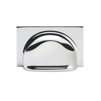 Alexander & Wilks Quantock Cupboard Cup Handle (40mm c/c), Polished Chrome - AW907PC POLISHED CHROME - 40mm c/c