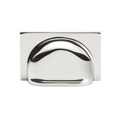 Alexander & Wilks Quantock Cupboard Cup Handle (40mm c/c), Polished Nickel - AW907PN POLISHED NICKEL - 40mm c/c