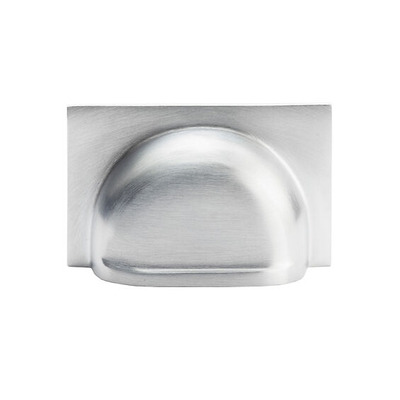 Alexander & Wilks Quantock Cupboard Cup Handle (40mm c/c), Satin Chrome - AW907SC SATIN CHROME - 40mm c/c
