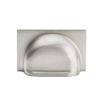 Alexander & Wilks Quantock Cupboard Cup Handle (40mm c/c), Satin Nickel - AW907SN SATIN NICKEL - 40mm c/c