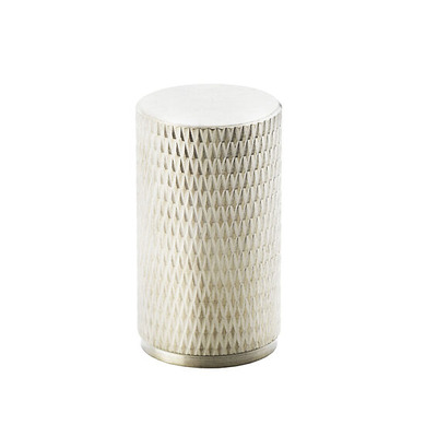 Alexander & Wilks Brunel Knurled Cupboard Knob (20mm OR 35mm), Satin Nickel - AW800-20-SN SATIN NICKEL - 35mm