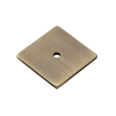 Alexander & Wilks Quantock Square Backplate (45mm x 45mm), Antique Brass - AW894-45-AB ANTIQUE BRASS - 45mm x 45mm