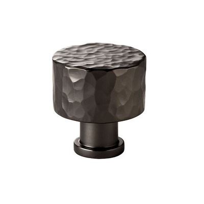 Alexander & Wilks Leila Hammered Cupboard Knob (30mm OR 35mm), Dark Bronze - AW816-DBZ DARK BRONZE - 35mm