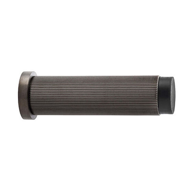 Alexander & Wilks Architectural Heavyweight Reeded Projection Door Stop, Dark Bronze PVD - AW602-75-DBZPVD DARK BRONZE PVD