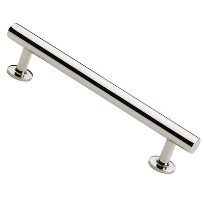 Alexander & Wilks Round T-Bar Cupboard Pull Handle (128mm, 160mm OR 192mm c/c), Polished Nickel - AW814-PN POLISHED NICKEL - 128mm c/c
