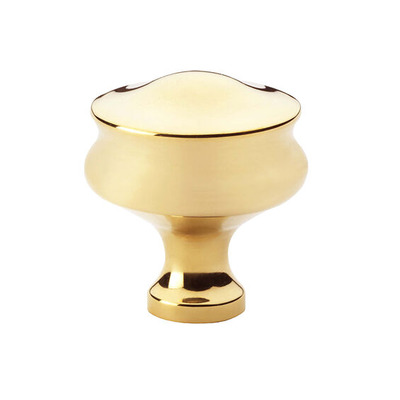 Alexander & Wilks Harris Cupboard Knob (32mm), Unlacquered Brass - AW831-32-PBU UNLACQUERED BRASS - 32mm