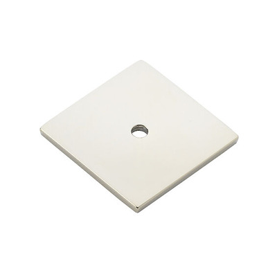 Alexander & Wilks Quantock Square Backplate (38mm x 38mm), Polished Nickel - AW893-38-PN POLISHED NICKEL - 38mm x 38mm