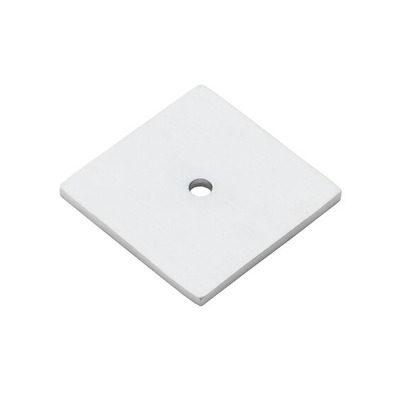 Alexander & Wilks Quantock Square Backplate (38mm x 38mm), Satin Chrome - AW893-38-SC SATIN CHROME - 38mm x 38mm