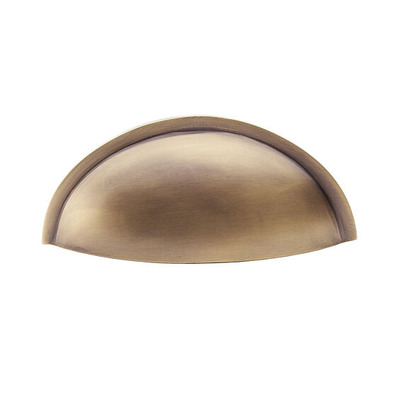Alexander & Wilks Quieslade Cup Handle (57mm c/c), Antique Brass - AW909AB ANTIQUE BRASS - 57mm c/c
