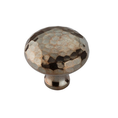 Spira Brass Hammered Mushroom Cupboard Knob (32mm OR 38mm), Antique Brass - SB2337AT  ANTIQUE BRASS - 32mm
