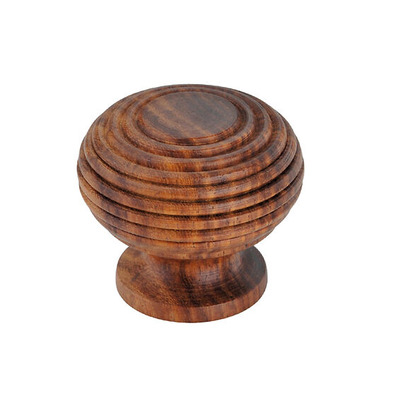 Spira Brass Rosewood Beehive Cupboard Knob (30mm OR 40mm), Rosewood - SB2340L ROSEWOOD BEEHIVE - SMALL