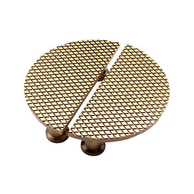 Spira Brass Diamond Half Moon Cupboard Pull Handles (96mm C/C), Antique Brass - SB2404ANT (sold in pairs) ANTIQUE BRASS - 94mm c/c